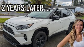 Two Year Review  Do I still LOVE my RAV4  2020 RAV4 XSE Hybrid Review  Best Compact SUV [upl. by Lyrehc]