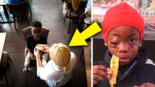 Restaurant Staff Fed a Homeless Boy She Bursts Into Tears When He Says Who He Truly Is [upl. by Ahseya641]