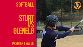 Softball  Sturt vs Glenelg  Premier League [upl. by Rossuck]