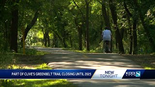 Part of Clives Greenbelt Trail closing until 2025 due to interstate construction [upl. by Diver]