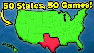 I Turned Every State Into a Video Game [upl. by Euqimod]