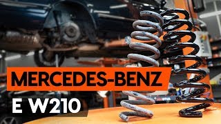 Wie MERCEDESBENZ E W210 Federn hinten wechseln TUTORIAL AUTODOC [upl. by Sikram]