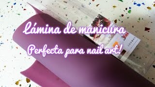 Lamina de manicura Trucos nail art [upl. by Euqinay]