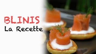 Recette  blinis maison [upl. by Kathlene146]