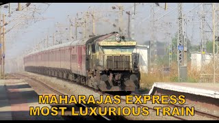 Roaring EMD with One of Worlds Most Luxurious Train Maharajas Express Knocks Umroli Indian Railways [upl. by Kaitlyn]