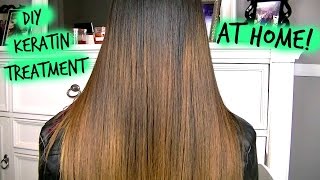 How To Keratin Treatment AT HOME [upl. by Nosiaj]