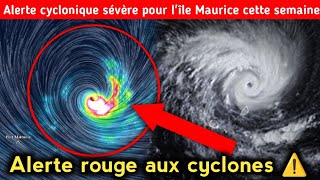 Avertissement de cyclone tropical violent pour lîle Maurice  Alerte aux fortes pluies ⚠️ [upl. by Otrebireh]