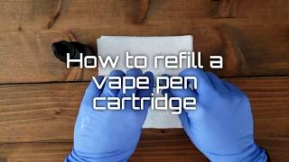 How to refill a vape pen cartridge [upl. by Rednazxela]