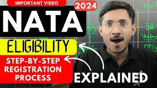 NATA 2024 Eligibility amp Registration Process Explained 🔥 NATA Exam Dates  Sachin Prajapat [upl. by Newell]