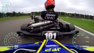 Onboard Gold Kart Rotax Max Senior  GK4 3 Genk Race 1 [upl. by Ecnarual]