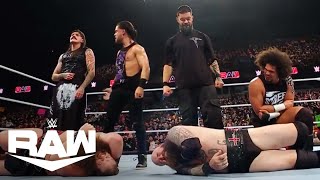 Judgment Day Viciously Attack War Raiders  WWE Raw Highlights 111824  WWE on USA [upl. by Ahseinat]