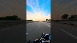 Riding into sunset riding sunset harleysportster harleydavidson bikelife motorcycle biker [upl. by Lyndell]