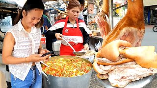 TOP Street Food A Whole Cow Can Make 3 Food  Spicy Juicy Soup Bone Soup amp Grilling [upl. by Aita]