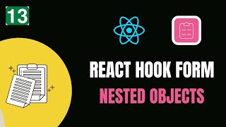 13 REACT HOOK FORM 📝  NESTED OBJECTS🚀  codewithaswin yt reactjs forms reacthookform objects [upl. by Ahselaf]