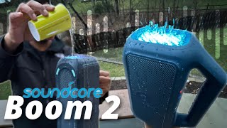 Unboxing amp Review Soundcore Boom 2  Best Outdoor Speaker 2024 [upl. by Milman]