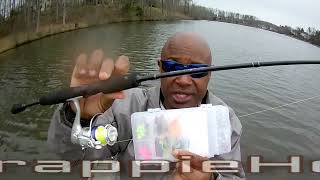 PERFECT WAY YOU FISH COLD WATER DROP OFFS FOR BIG CRAPPIE WITH THIS COLOR PLASTIC [upl. by Elia]