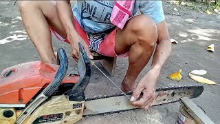 HASA MUNA AKO NG TALIM NG CHAINSAW KO KABUHAYâ€¼ï¸â˜ï¸ CHAINSAW SHARPENING [upl. by Herbst]