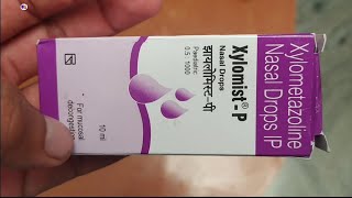 XylomistP Nasal Drops  Xylometazoline Nasal Drops  XylomistP Nasal drops Uses benefits review [upl. by Ahsinut]