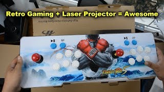 The Pandora 5 Full Review  HD Retro Arcade Gaming On The Xiaomi Laser Projector [upl. by Christalle388]