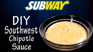 Make Southwest Chipotle sauce like Subway at home  Simply yummylicious  Subway sauces [upl. by Aerdnaz658]