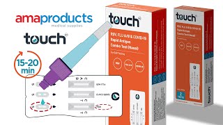 Triple Combo Rapid Antigen Test For RSV Flu AB amp COVID19  For Self Testing  TouchBio [upl. by Sac320]