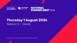 GoCardless Swim England National Summer Meet 2024 50m  Session 9  Heats  1445 [upl. by Esil]