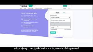 Kaip prisijungti prie Ignitis savitarnos jei jau esate užsiregistravęs [upl. by Nivek]