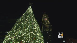 Faneuil Hall Tree Lighting Kicks Off Holiday Season In Boston [upl. by Brunella134]