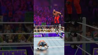 wwe John Cena vs brown strongman wwe wwe2k23 wwe2k24 shortfeed shorts [upl. by Noelc]