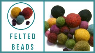 Felted Beads  Beaducationcom [upl. by Naugan94]