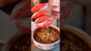 Chilli oil masala noodles asmr 🤤🤤 asmr eating mukbang challenge asmreating food [upl. by Eemaj]