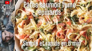 Pates au saumon et épinards [upl. by Eicyaj]