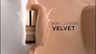 Stop the shine with the new Skin Illusion Velvet foundation  Clarins [upl. by Hugon]