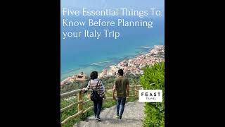 Ep 9 Five Things To Know Before Planning Your Italy Trip [upl. by Noiztneb]