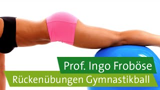 Rückenübungen mit dem Gymnastikball – Prof Ingo Froböse [upl. by Alvarez]