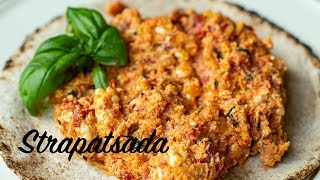 Strapatsada Greek Style Scrambled Eggs in Tomato amp Pepper Sauce [upl. by Searcy538]