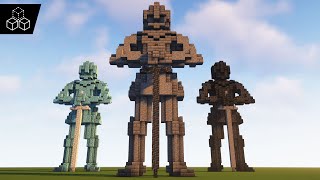 How to Build a Knight Statue  Minecraft Tutorial [upl. by Ellehcyt]