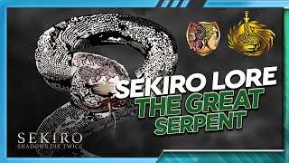 Sekiro Lore  The Great Serpent w The Ashen Hollow [upl. by Sikko]