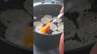 air fryer sabudana papad  Sago papad  less oil shorts shortvideo [upl. by Annerol]