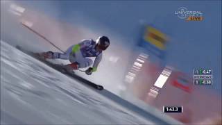 Mikaela Shiffrin giant slalom in slow motion alpine skiing [upl. by Ahcsropal]