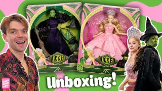 Wicked Elphaba amp Glinda Deluxe Doll Unboxing Review [upl. by Vareck]