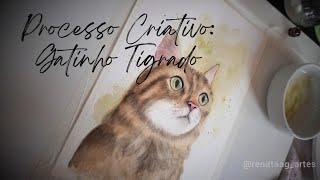 Processo Criativo Gatinho Tigrado [upl. by Ellertal]