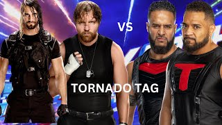 The Shield vs The Bloodline at Backlash  WWE2K24 Gameplay  Epic Tornado Tag Match [upl. by Ashia940]