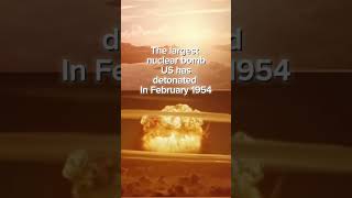 Rare Airplane Footage Castle Bravo Nuclear Test Largest US Nuclear Bomb Detonation Feb 1954 shorts [upl. by Oilerua711]