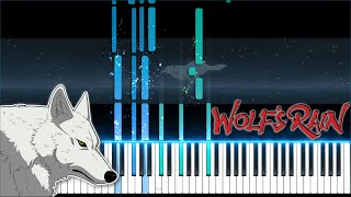 Gravity  Wolfs Rain ED  Piano Tutorial Synthesia [upl. by Nahtam832]