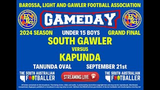 02 BLampGFA 2024 Grand Final South Gawler VS Kapunda at the Tanunda Oval [upl. by Nolubez]