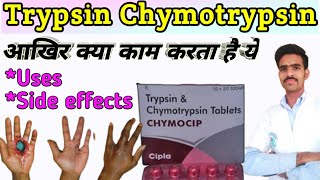 trypsin chymotrypsin tablet uses in hindi  trypsin bromelain rutoside trihydrate tablets  Trypsin [upl. by Ayatahs]