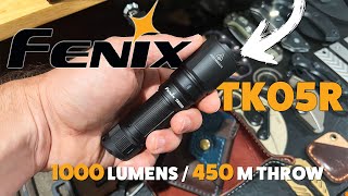 Fenix TK05R Review amp Beam Test Compact Tactical EDC Flashlight [upl. by Yerffoeg452]