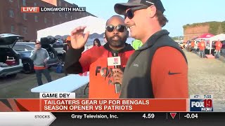 Bengals fans get ready at Longworth Hall start tailgating ahead of first game of season [upl. by Kcirad]