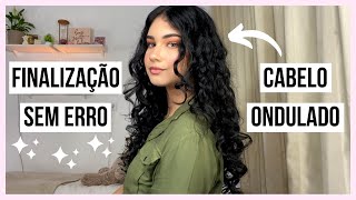 FINALIZAÇÃO SEM ERRO pra CABELO ONDULADO ✨  Ana Moraes [upl. by Eachern]